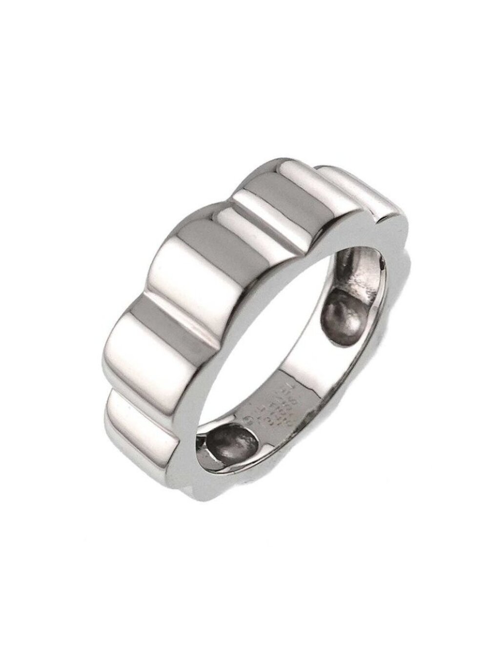 Chanel Profile Camellia Ring 18k WG White Gold 750 - Picture 5 of 9